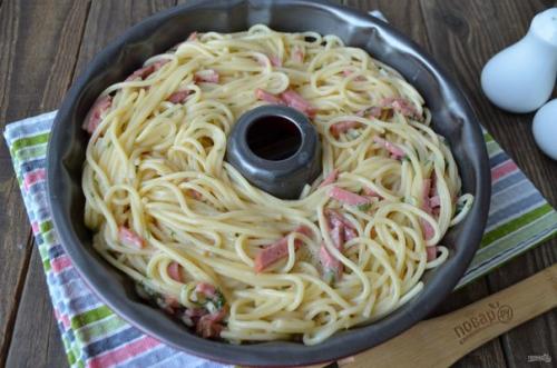 Гигантский пончик из спагетти. 08