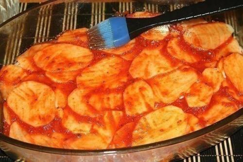 Картофельная запеканка с беконом. 01