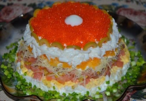 Слоеный салат Жемчужина.