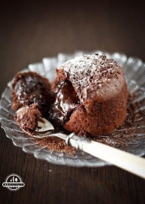 Шоколадный фондан.  Ингредиенты: