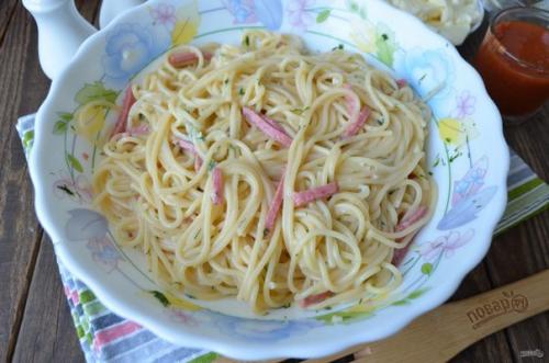 Гигантский пончик из спагетти. 05