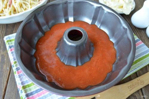 Гигантский пончик из спагетти. 06