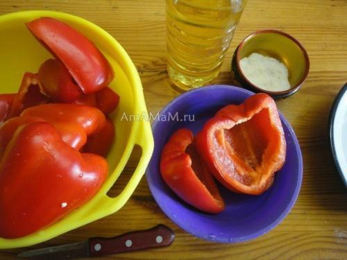 Фаршированный перец половинками. 02