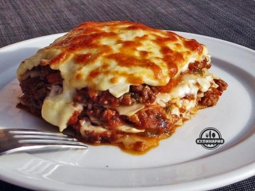 Домашняя лазанья.  Ингредиенты: