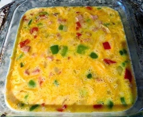 Омлет по - денверски, запеченный в духовке. 07