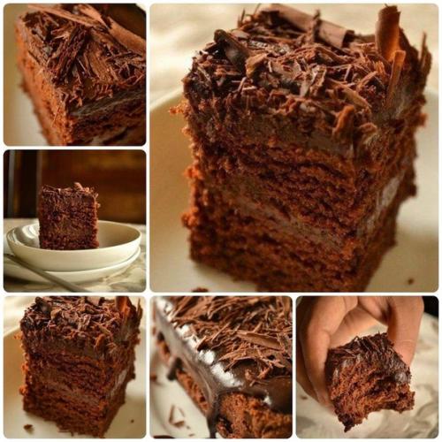 Супер - влажный шоколадный пирог (без яиц).