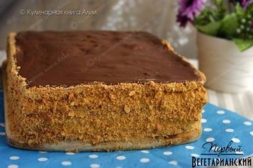 Медовое пирожное с начинкой. 05