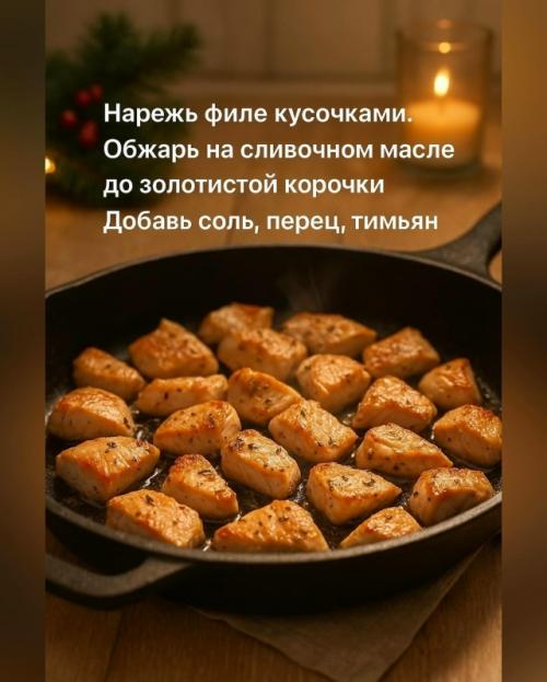 Индейка в сливочно - чесночном соусе - сочно, ароматно и будто из ресторана. 02