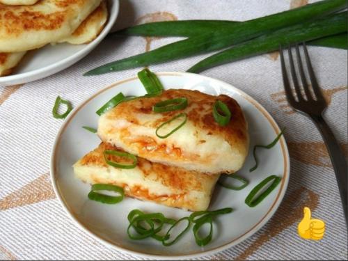 Картофельные зразы с сыром.