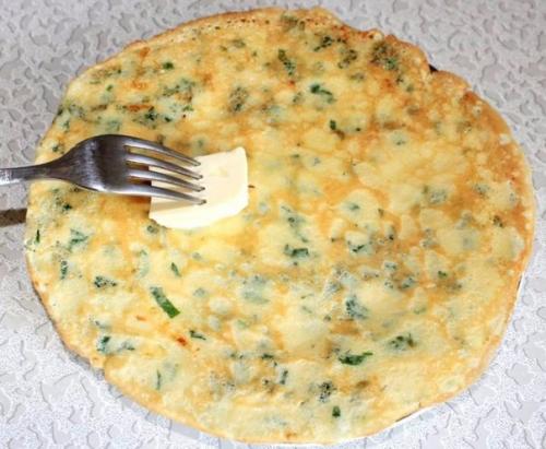 Сырные блины с зеленью? 04