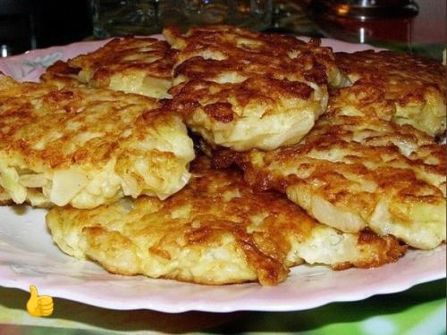 Капустные оладушки на кефире.