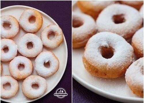 Творожный пончики.  Ингредиенты: