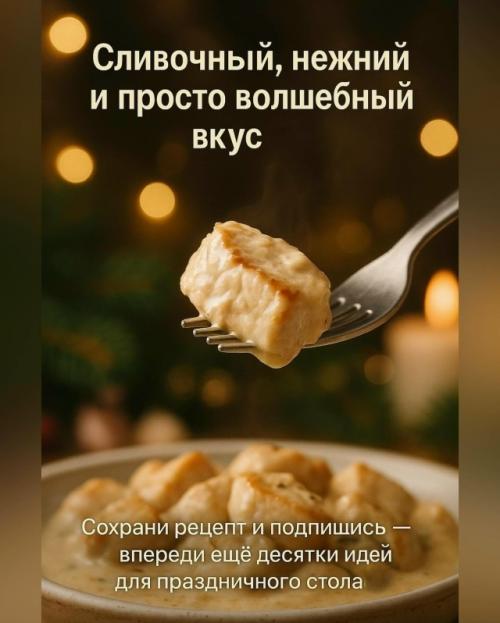Индейка в сливочно - чесночном соусе - сочно, ароматно и будто из ресторана. 05