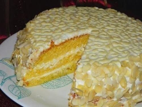 Торт Ожидание.  Бисквит: