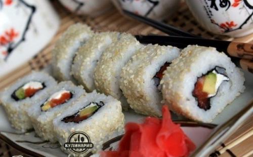 Домашние роллы.  Ингредиенты: 06