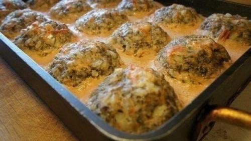 Рецепты тефтелей!   1. тефтельки в сливочно - грибном соусе. 03