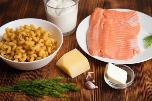 Паста с семгой в сливочном соусе. 01