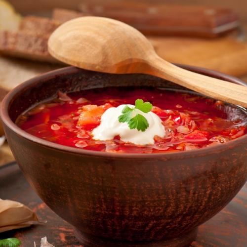 Украинский борщ.  Ингредиенты: