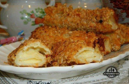 Горячие бутерброды - трубочки.