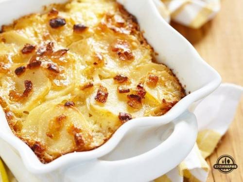 Картофель запеченный в сливках.