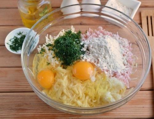 Драники с ветчиной и сыром. 03