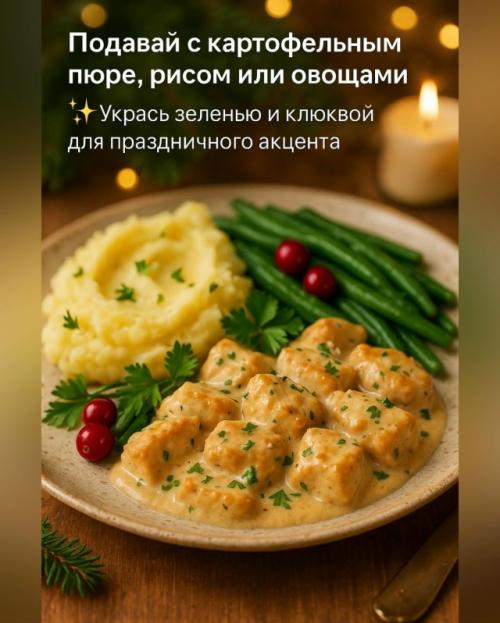 Индейка в сливочно - чесночном соусе - сочно, ароматно и будто из ресторана. 04