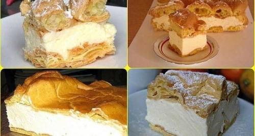 Карпатка. 

Этот удивительно простой и очень вкусный заварной пирог весьма популярен в Польше.  