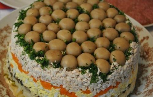 Салат Грибная Поляна.