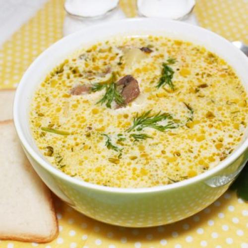 Суп с курицей и плавленым сыром. 04