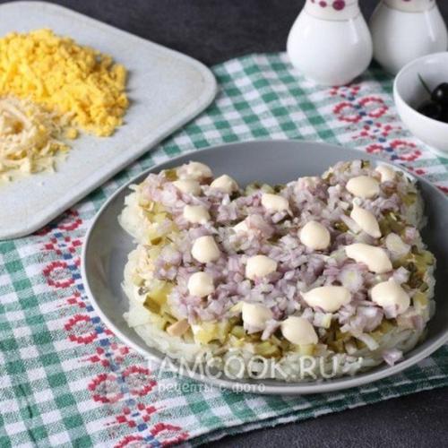 Новогодний салат Тигрёнок. 05