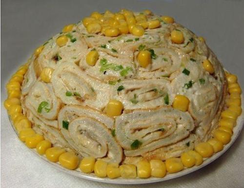 Салат Кружевница.  Ингредиенты: