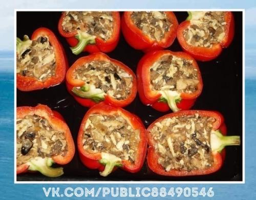 Вкуснятина! Перцы, фаршированные курицей и грибами. 07 Вкуснятина! Перцы, фаршированные курицей и грибами. 07