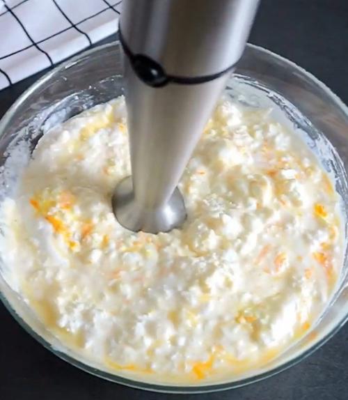 Творожный десерт с цедрой апельсина. 03