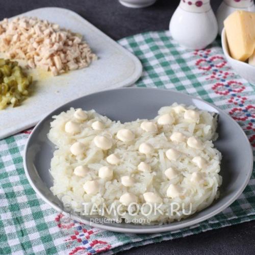 Новогодний салат Тигрёнок. 02