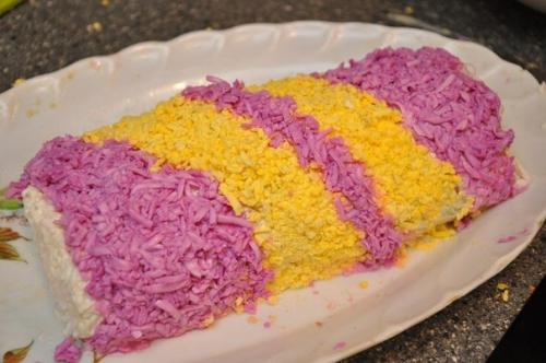 Салат Новогодняя Хлопушка. 07