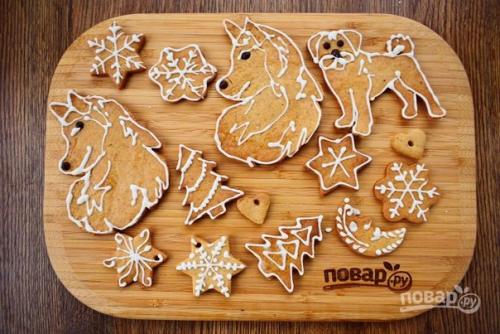 Пряное новогоднее печенье. 08