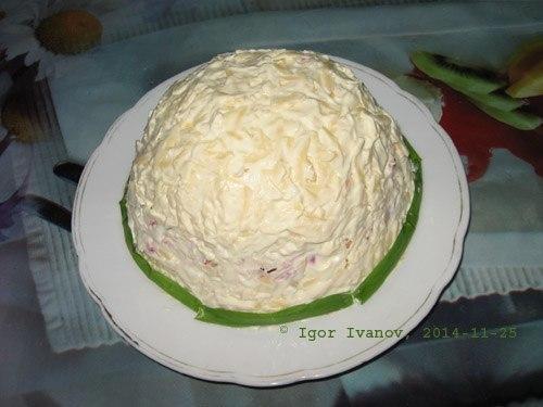 Салат с курицей и свеклой. 06