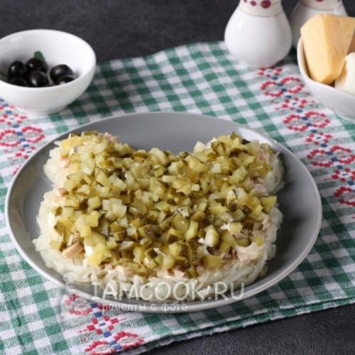 Новогодний салат Тигрёнок. 04