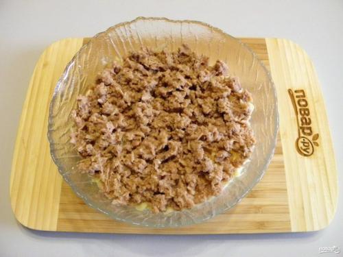 Салат Мимоза новогодний. 04