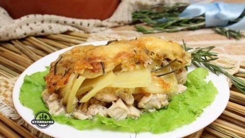 Куриное Филе в ДУХОВКЕ под картофелем.