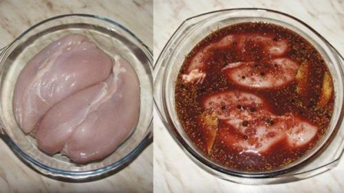 Пастрома из куриной грудки в винном маринаде. 01 Пастрома из куриной грудки в винном маринаде. 01