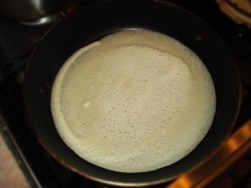 Тонкие блинчики.  Ингредиенты: 04