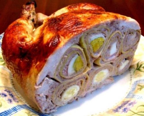 Как вкусно приготовить фаршированную курицу.