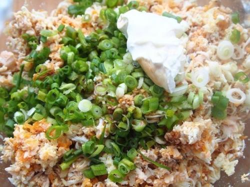 Салатные шарики А-ля Мимоза. 01