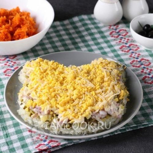 Новогодний салат Тигрёнок. 06