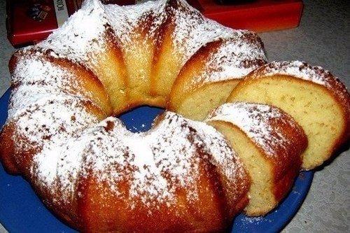 Быстрый кекс на кефире.