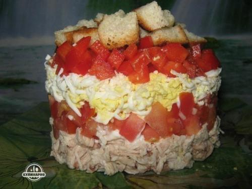 Салат Астра.  Ингредиенты: