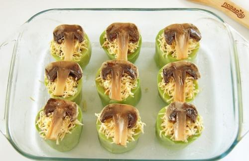 Кабачки, фаршированные булгуром и грибами. 05