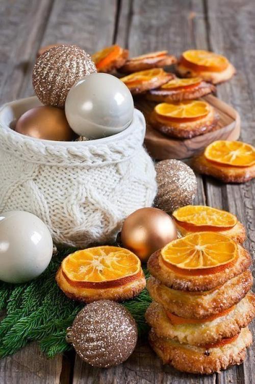 Кокосово - мандариновое печенье.