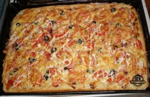 Пицца.  Ингредиенты:   Для теста: 02